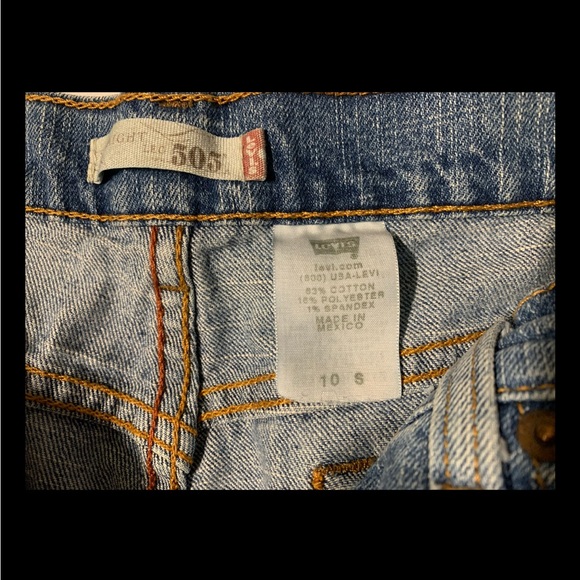 Levi's 505 Jeans Women's 10s Blue Medium Wash Straight Leg Jeans - Picture 6 of 9